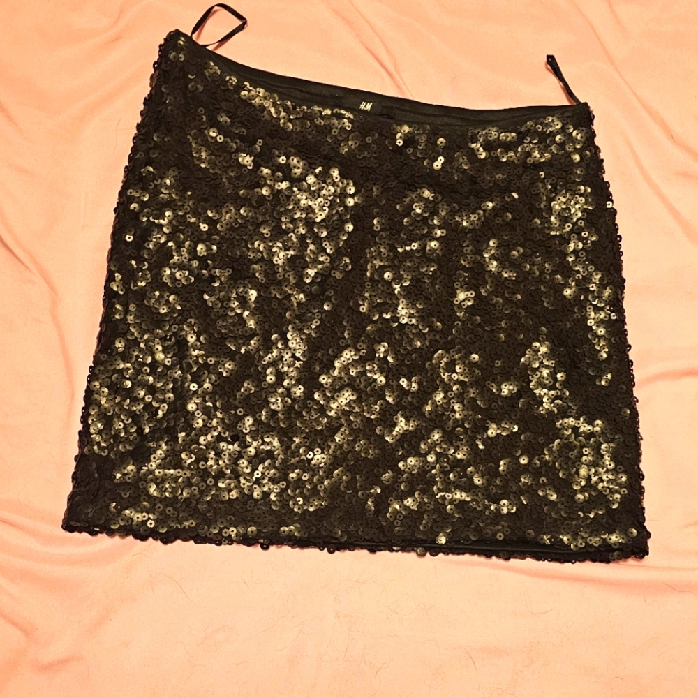 H&M sequin mini skirt